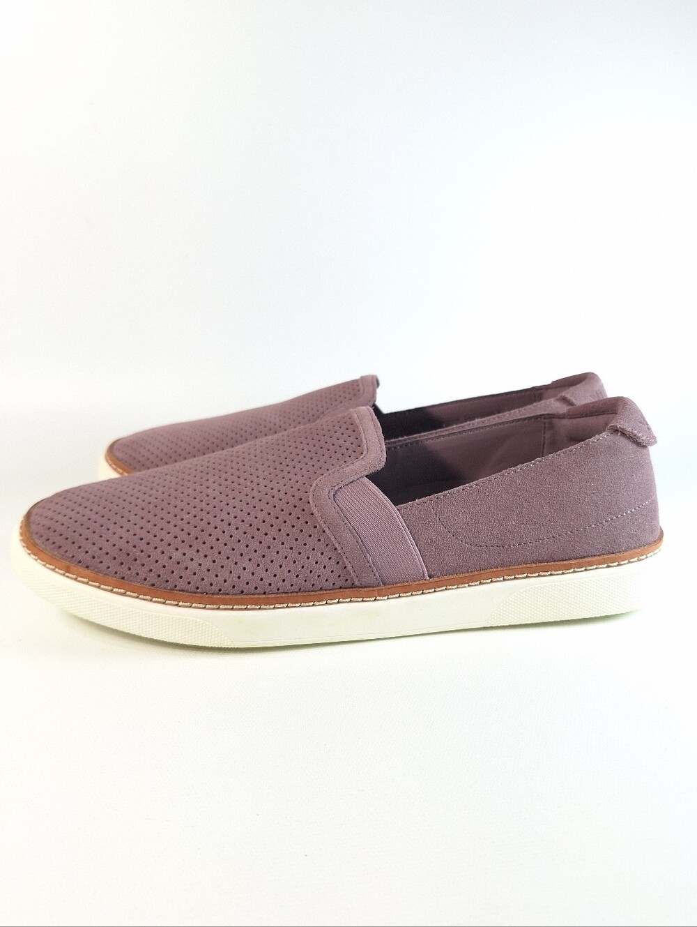 VIONIC Women’s Malina Muave Suede Slip On Sneakers Comfort Shoes Size 8